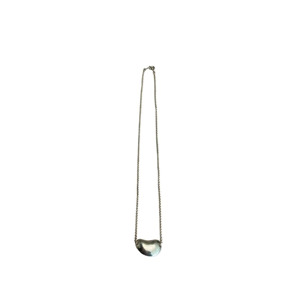TIFFANY & CO Sterling Grande Bean Necklace 1158 - Picture 4 of 7